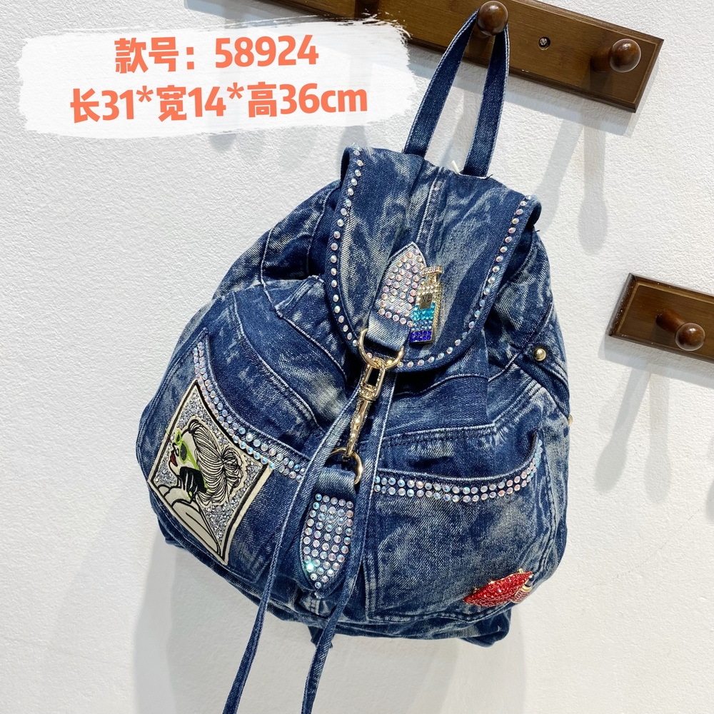 IPinee luxe Denim femmes sac à - Travel Backpack Anti Theft avis et prix