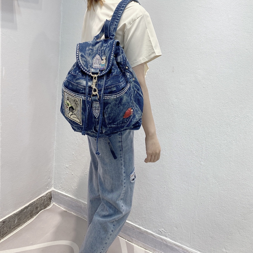 IPinee luxe Denim femmes sac à - Travel Backpack Anti Theft avis et prix