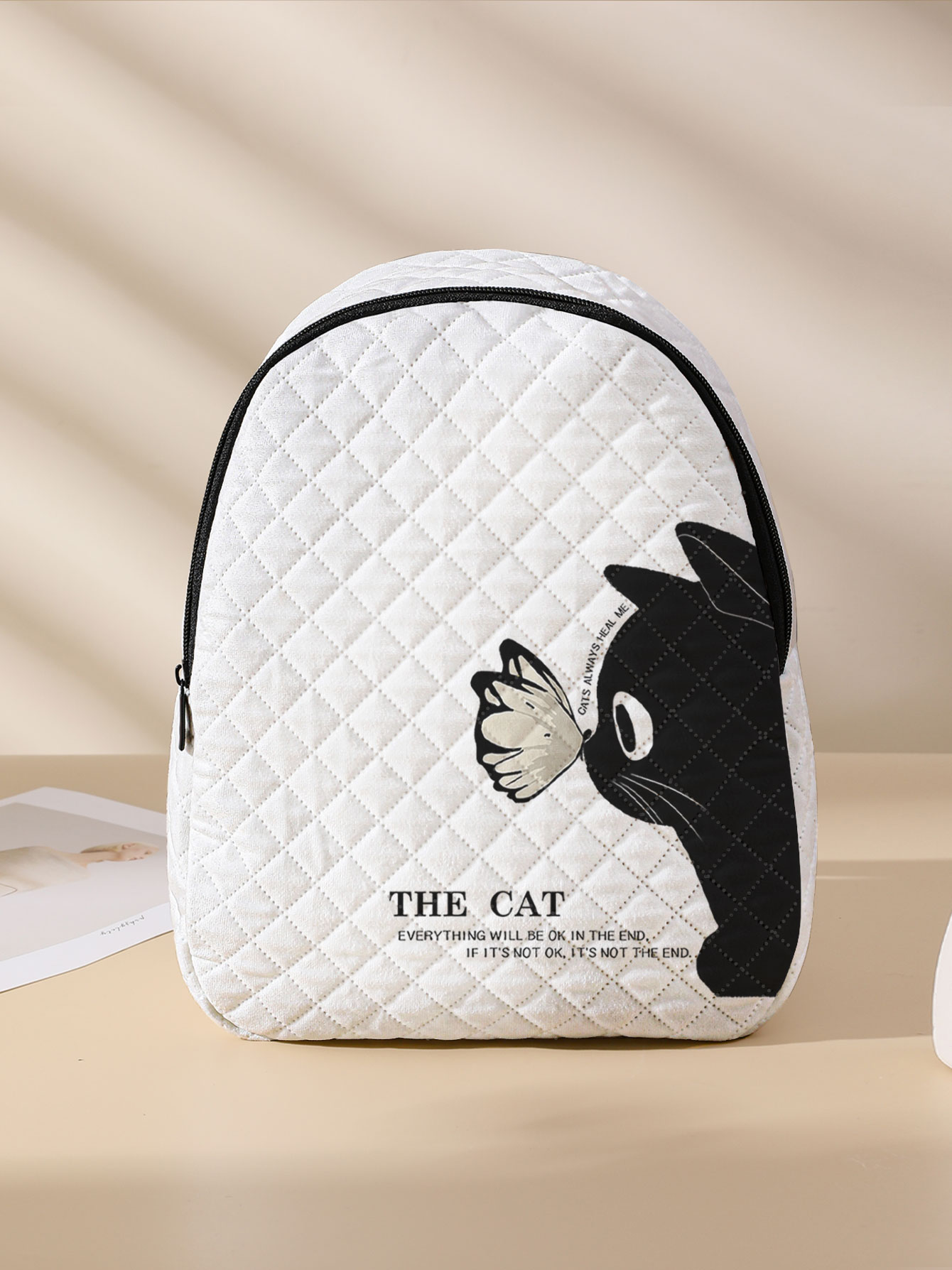 Sac à dos compact matelassé à  - Mini Backpack Purse avis et prix